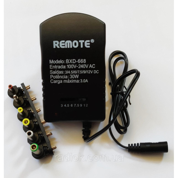 Адаптер SL-668/ 1322/ 12v/ 3A/ 7 in 1(100 шт/ящ)