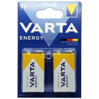 Батарейка Varta Energy Alkaline 1+1 крона 6F22/9V KOD-3124