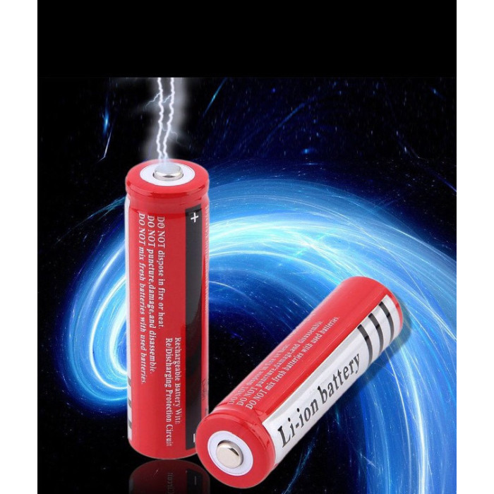 Акумулятори Ultra Fire /18650/4,2V/6800mA червоні (500 шт./ясть)