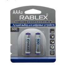 Акумулятори RABLEX HR03 RB-600 ( 1.2V / 600 mAh / Ni-MH / AAA/ блістер / 2 шт.)