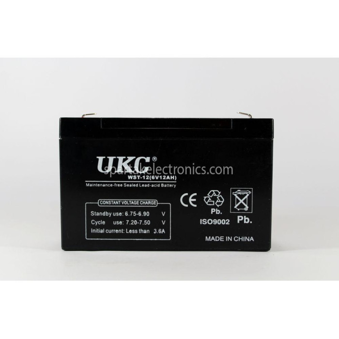 Аккумулятор BATTERY 6V 12A UKC ART 2710 (10)