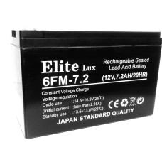 Акумулятор ELITE LUX 12 V 7,2AH 1820 g (10)