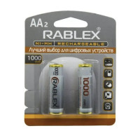 Акумулятори RABLEX HR6 RB-1000 ( 1.2V / 1000 mAh / Ni-MH / AA / блістер / 2 шт.)