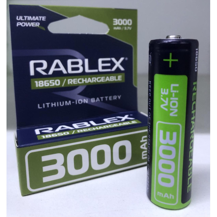 Rablex 18650 Li-lon 3000 blister mAh (400)