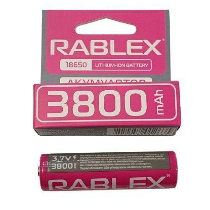 Акумулятори Rablex 18650/3.7V/3800mAh (400 шт.)