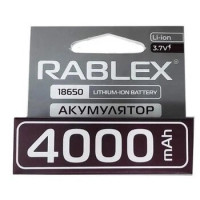 Акумулятори із захистом Rablex RB-18650/ 3.7V/4000mAh (400)