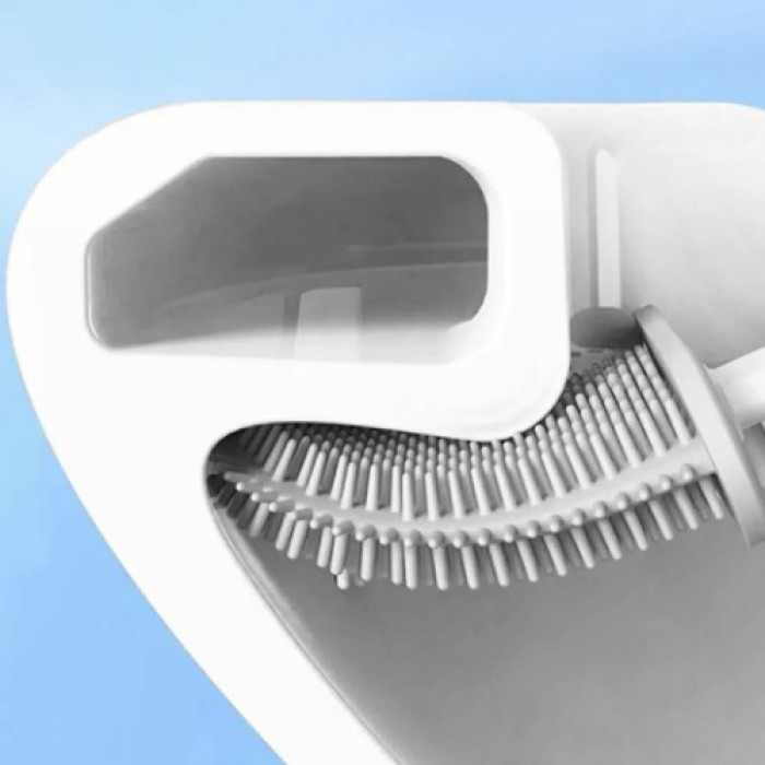 Туалетний йоржик з силіконовою щіткою Nordic Wind 10 х4,5 х 36 см ART 1661 (50 шт./ясть)