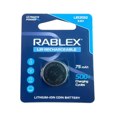 Акум.Rablex CR2032 3.6 V 75mAh blister card/1 pcs/24/