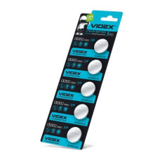 Батарейка літієва VIDEX CR2032 5pcs BLISTER CARD