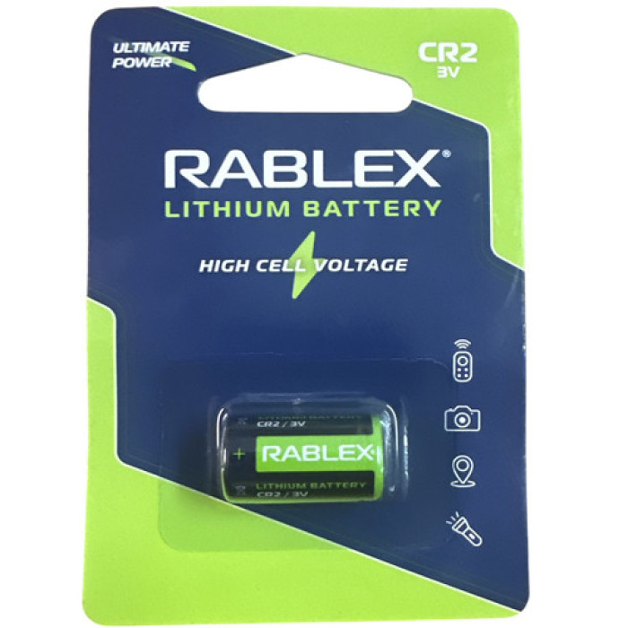 Rablex CR2 900mAh Lithium Battery 3V /12/192/