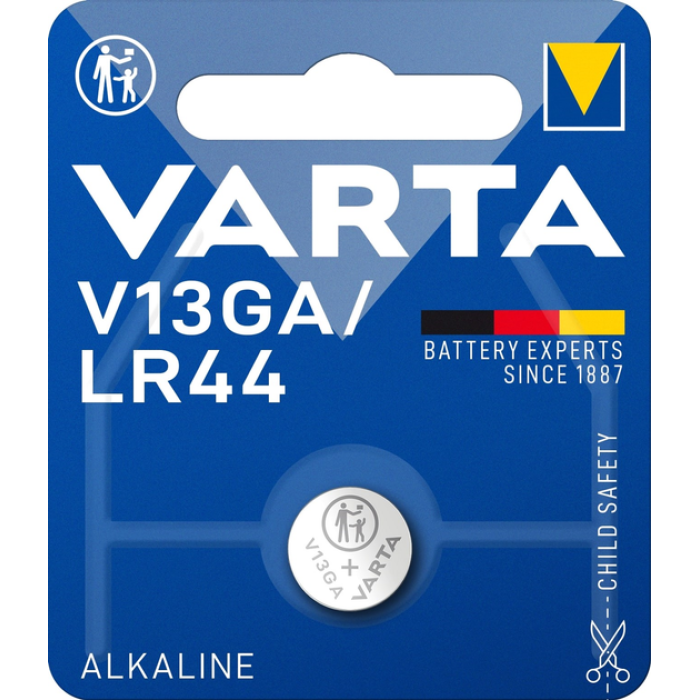 Батарейка Varta Power V13GA/LR 44 1xBL Alkaline 125 мА·год