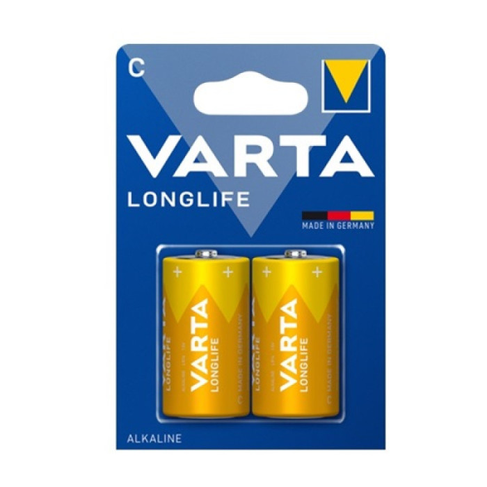 Батарейка VARTA LONGLIFE З LR14 2xBL ALKALINE KOD-5263