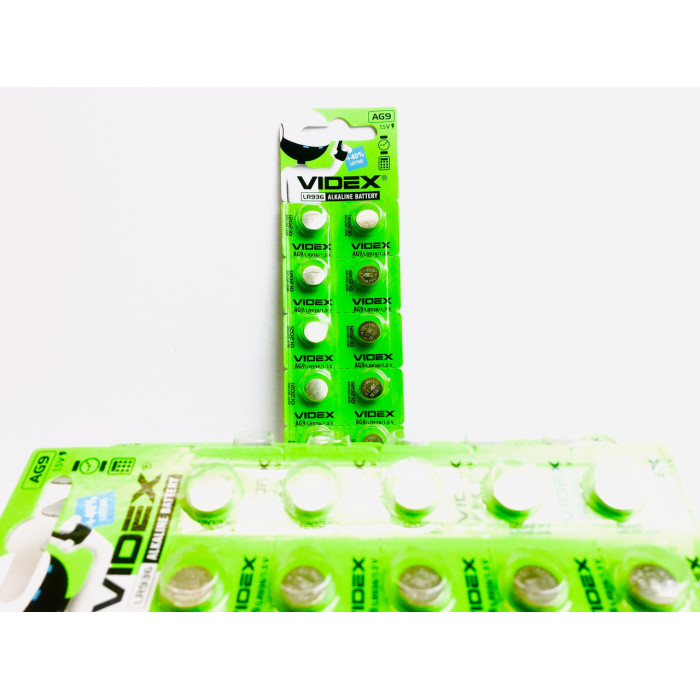 Батар годинника Videx AG 9 (LR936) BLISTER CARD 10pcs