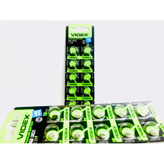 Батар годинника Videx AG 0 (LR521) BLISTER CARD 10pcs