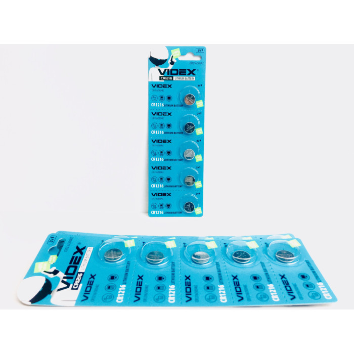 Батарейка літієва VIDEX CR1216 5pcs BLISTER CARD