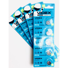 Батарейка літієва VIDEX CR1216 5pcs BLISTER CARD