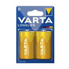 Батарейка VARTA LONGLIFE лужна D LR20 2xBL ALKALINE KOD-5348