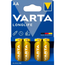 Батарейка VARTA LONGLIFE лужна AA LR6 4xBL ALKALINE KOD-5157