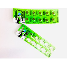 Батар годинника Videx AG 2 (LR726) BLISTER CARD 10pcs