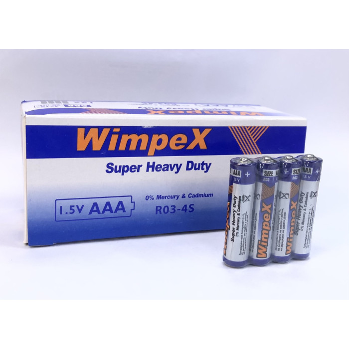 Батарейка сольова Wimpex R3P/AAA 4pcs SHRING (60/2160)
