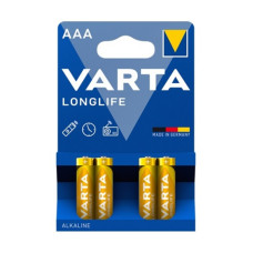Батарейка VARTA LONGLIFE лужна AAA LR03 4xBL ALKALINE KOD-5072