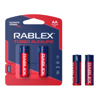 Батарейка Rablex Turbo лужна на блістері LR06//АА/1.5V/2шт (2/20/480)