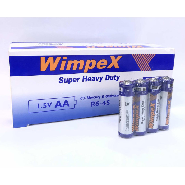 Батарейка сольова Wimpex R6/AA 4pcs SHRING (1200)