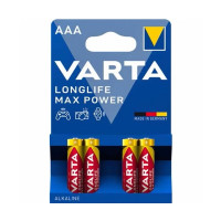 Батарейка VARTA LONGLIFE MAX POWER лужна AAA LR03 4xBL ALKALINE KOD-4734
