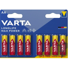 Батарейка VARTA LONGLIFE MAX POWER лужна AA LR6 8xBL ALKALINE KOD-4152