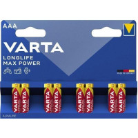 Батарейка VARTA LONGLIFE MAX POWER лужна AAA LR03 8xBL ALKALINE KOD-4183