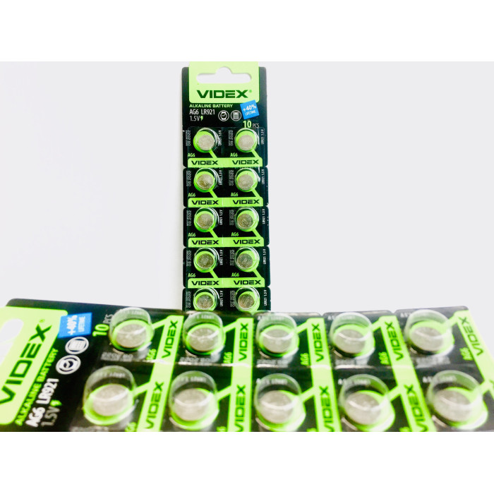 Батар годинника Videx AG 6 (LR921) BLISTER CARD 10pcs