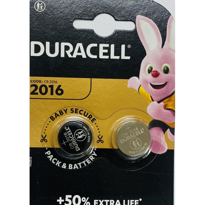 Батарейка лужна DURACELL DUR-2016 1x1 шт.