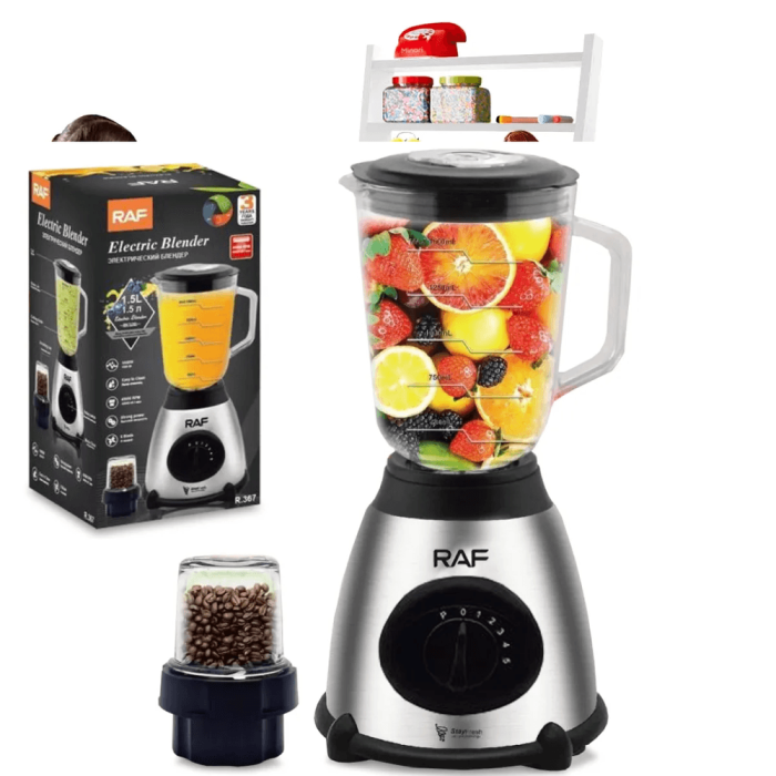 Блендер з кавомолкою RAF R.367 1000 Вт 1,5 л (6)