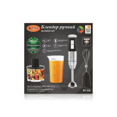 Блендер ручний 4 в 1 600мл 1600Вт BITEK BT-326/ 7119 (12)