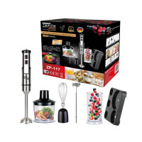 Ручний заглибний блендер 6в1 на підставці Zepline ZP-117 1500 Вт Чорний (6)