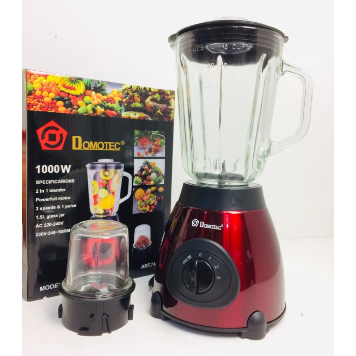 Блендер DOMOTEC MS 6611/ 7442 Червоний 220V/1000w (4 шт./ясть)