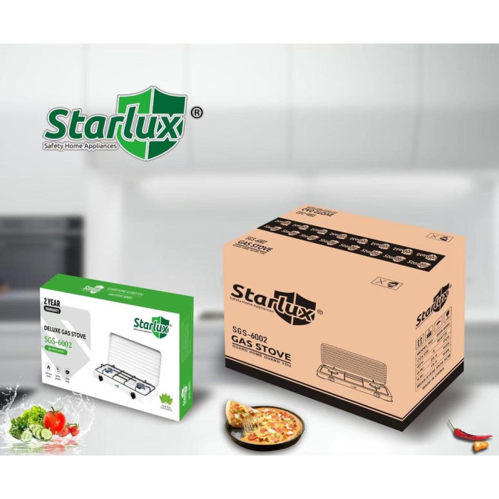 Газова плита (настільна 2 конфорки) Starlux SGS 6002 (8 шт./ясть)