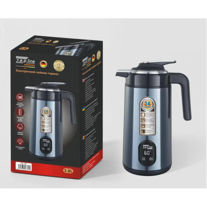 Zp - 123 Електричний чайник термосL 200Вт Zepline з показниками температури (15)