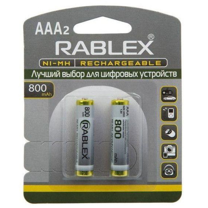 Акумулятори RABLEX HR03 RB-800 ( 1.2V / 800 mAh / Ni-MH / AAA / блістер / 2 шт.)