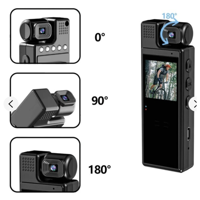 Нагрудна боді-камера L9 з дисплеєм 1.3 дюйма Wi Fi ART 9529 (100)