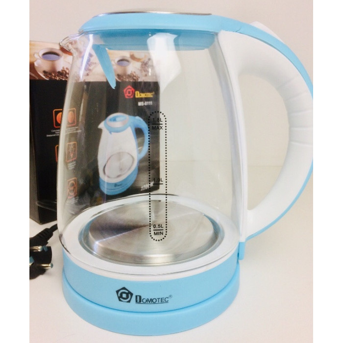 Чайник скляний DOMOTEC MS-8111 (12 шт./яск.)