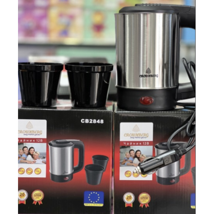 Автомобільний чайник від прикурювача 12 В 300 Вт 0.5 л CB 2848 (30)