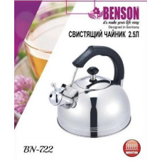 Чайник зі свистком, неіржавка сталь 2,5 л BN-722 (12 шт./ящ)