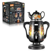 Електричний самовар 2 в 1 на 3.5 л. з порцеляновим чайником на 0.6 л. RAF R.7118 (6)