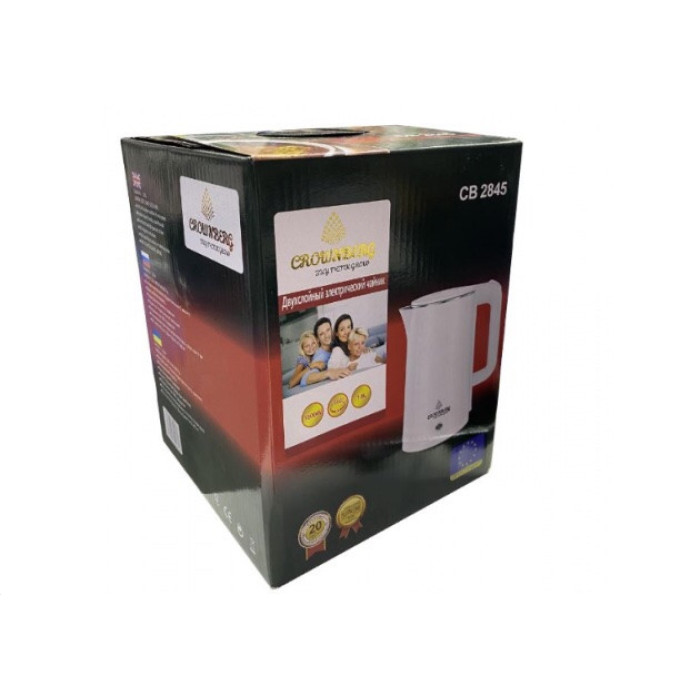 Злектрочайник Crownberg CB 2845 Black (12 шт/ящ)