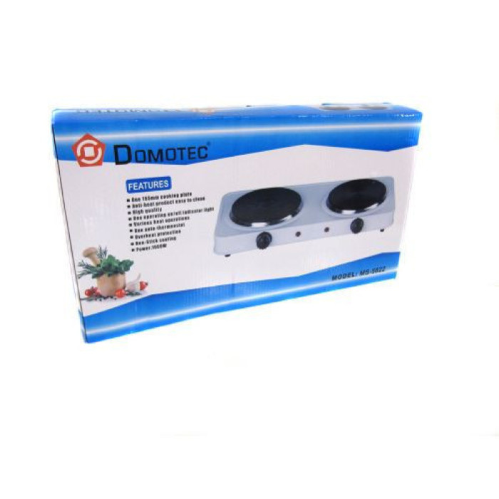 Електроплита двоконфоркова DOMOTEC MS-5822/3029 (6 шт./ясть)