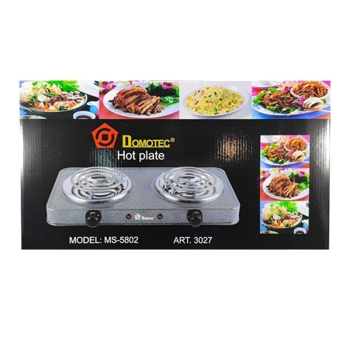 Електроплита двоконфоркова спіраль DOMOTEC MS-5802/3027 (6 шт./ясть)