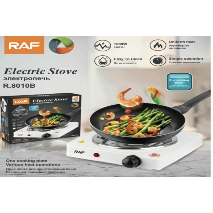 Електроплита одноконфоркова спіральна RAF 8010B (24 шт./яск.)