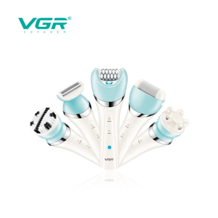 Епілятор жіночий акумуляторний VGR 5 в 1 V-703, 8 насадок (40)