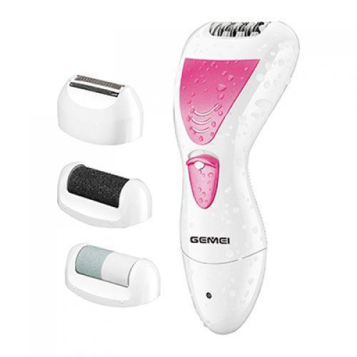 Епілятор Gemei GM 7006 4в1 бездротовий + тример + пемза (40 шт./яск)